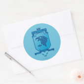 Brutalist RAVENCLAW™ Crest Ronde Sticker (Envelop)