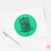 Brutalist SLYTHERIN™ Crest Ronde Sticker (Envelop)
