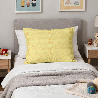 Brutalist Waves: Happy Yellow & Cream de Banane Accent Kussen
