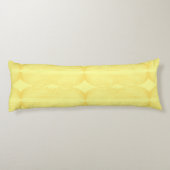 Brutalist Waves: Happy Yellow & Cream de Banane Lichaamskussen (Achterkant)