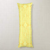 Brutalist Waves: Happy Yellow & Cream de Banane Lichaamskussen (Achterkant (Verticaal))