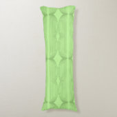 Brutalist Waves: Pistachio & Fresh Green Lichaamskussen (Voorkant Verticaal)
