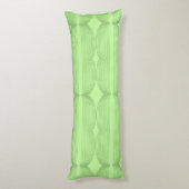 Brutalist Waves: Pistachio & Fresh Green Lichaamskussen (Achterkant (Verticaal))