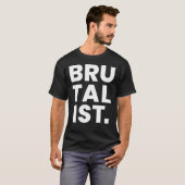 Brutalistisch vet tekstontwerp t-shirt (Voorkant volledig)