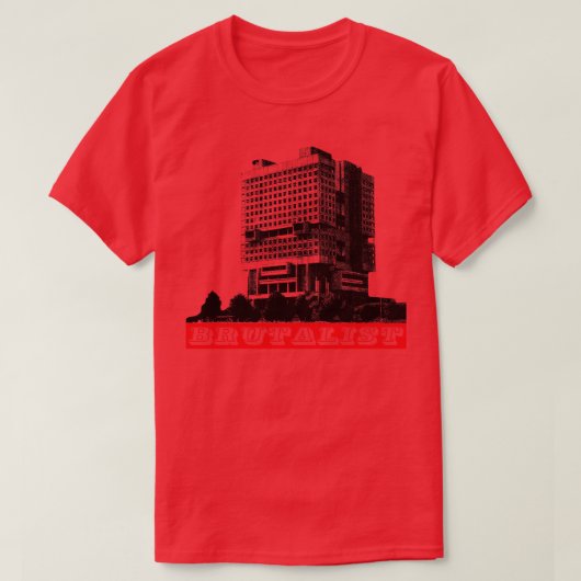 Brutalistische architectuur Brutalisme Huis van de T-shirt (Design voorkant)