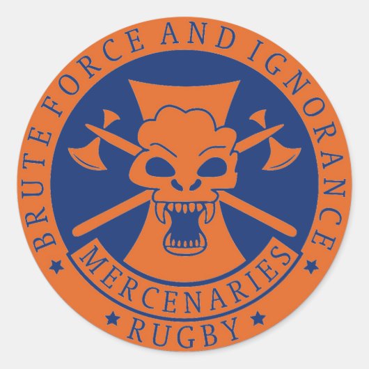 Brute Kracht en Onwetendheid 1,5 inch Stickers (Voorkant)