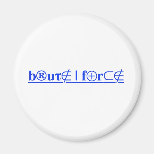 brute kracht magneet (Voorkant)