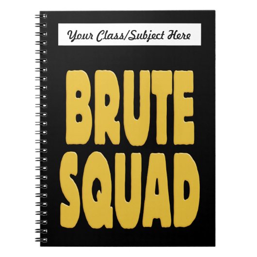 Brute Squad Notitieboek (Voorkant)