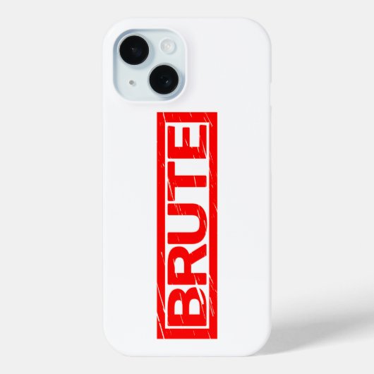 Brute Stamp Case-Mate iPhone Case (Achterkant)