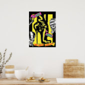 Brutes In Boots™/Biker Boot/Geel Poster (Keuken)