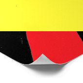 Brutes in Boots™/Spike Heel/Rode Zebra Poster (Hoek)