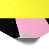 Brutes in Boots™/Spike Heel/Roze Zebra Poster (Hoek)