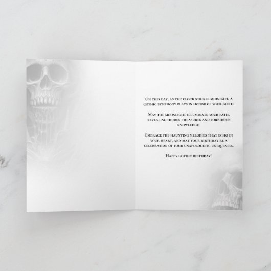 Bruto biomutant horror schedel kaart (Binnen)