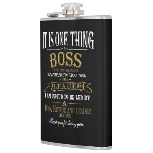 Brutodag Verlof van pensionering Heupfles (Links)