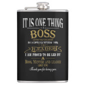 Brutodag Verlof van pensionering Heupfles (Voorkant)