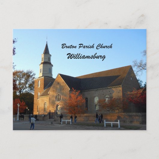 Bruton Parish Church, Williamsburg Briefkaart (Voorkant)