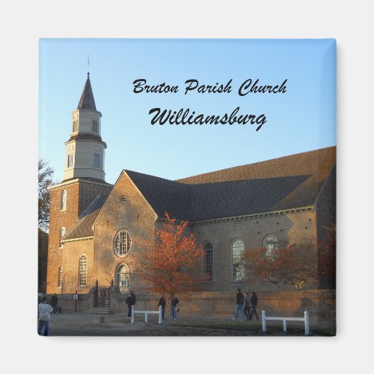 Bruton Parish Church, Williamsburg Magneet (Voorkant)