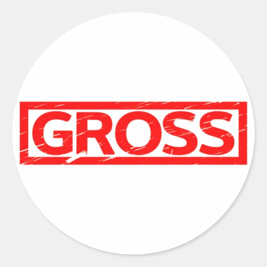 Brutostempel Ronde Sticker (Voorkant)