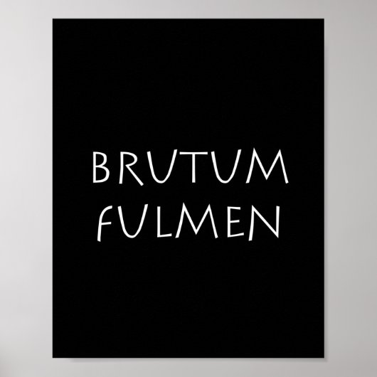 Brutum fulmen poster (Voorkant)