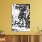 Brutus en Cassius in Brutus's Tent Canvas Afdruk (Insitu (Woonkamer))