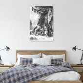 Brutus en Cassius in Brutus's Tent Canvas Afdruk (Insitu (Slaapkamer))