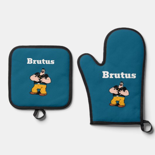 Brutus Oven Mitt & Pot Houder Ovenwant & Pannenlap Set (Voorkant)