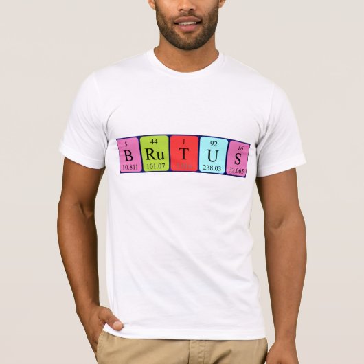 Brutus periodieke lijstnaam shirt (Voorkant)