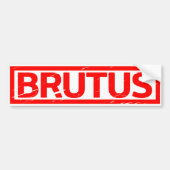 Brutus Stamp Bumpersticker (Voorkant)