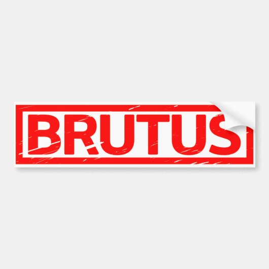 Brutus Stamp Bumpersticker (Voorkant)