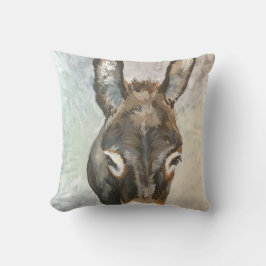 Brutus The Miniature Donkey Pillow Kussen