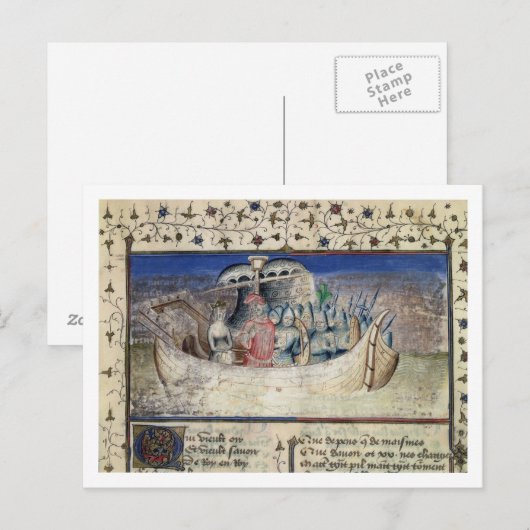 Brutus the Trojan sets Sail for Britain, van 'The Briefkaart (Voorkant / Achterkant)