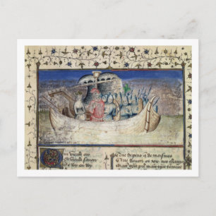 Brutus the Trojan sets Sail for Britain, van 'The Briefkaart