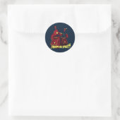 bruut ronde sticker (Tas)