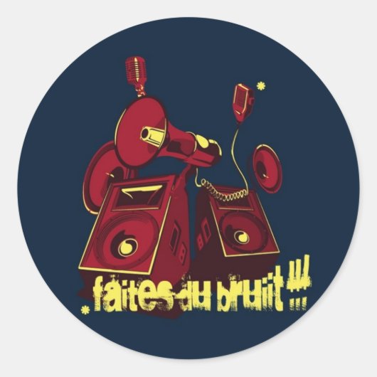 bruut ronde sticker (Voorkant)