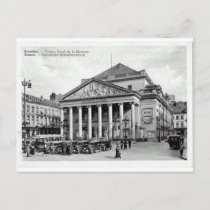 Bruxelles, België Theater Royal Briefkaart