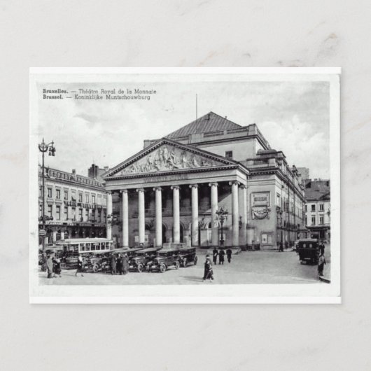 Bruxelles, België Theater Royal Briefkaart (Voorkant)