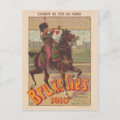 Bruxelles België Vintage Poster 1910 Briefkaart (Voorkant)
