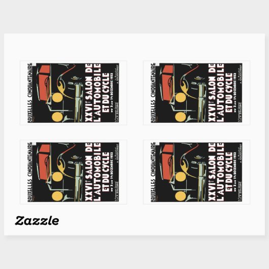 Bruxelles Cinquantenaire Rechthoekige Sticker (Vel)