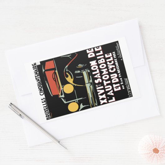 Bruxelles Cinquantenaire Rechthoekige Sticker (Envelop)