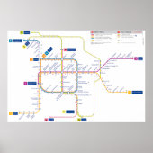 Bruxelles metro poster (Voorkant)