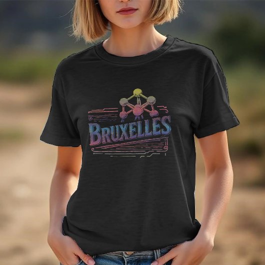 Bruxelles Quantum Nostalgic Women Tri-Blend Shirt