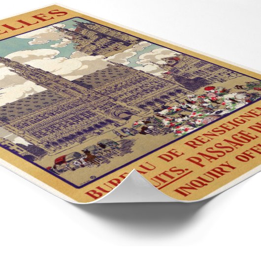 Bruxelles Vintage Poster 1913 (Hoek)