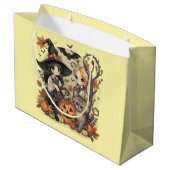 Bruxinhas Kawaii com Gatinho e Abóboras  Groot Cadeauzakje (Achterkant Gekanteld)