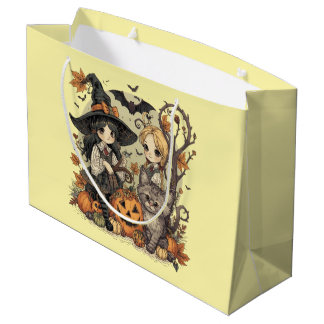 Bruxinhas Kawaii com Gatinho e Abóboras  Groot Cadeauzakje