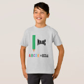 Bruyère Grijs-jersey-T-shirt Magic ECOLE T-shirt (Voorkant volledig)