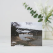 Bryan Bridge, Niobrara River, Valentijn, Nebraska Feestdagenkaart (Staand voorkant)