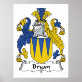 Bryan Family Crest Poster (Voorkant)