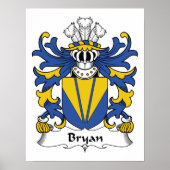 Bryan Family Crest Poster (Voorkant)