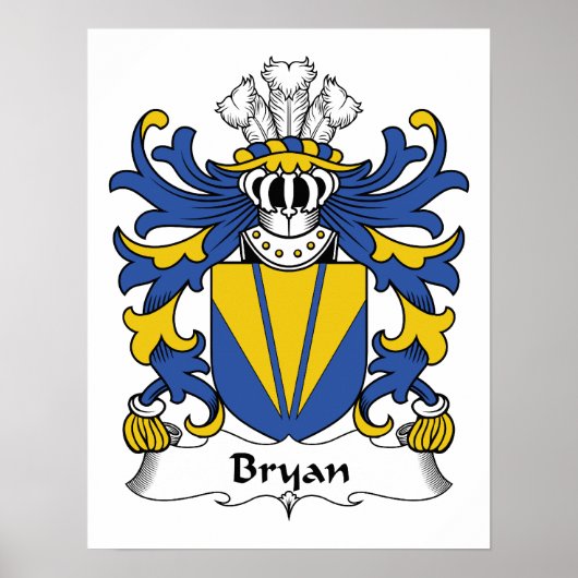 Bryan Family Crest Poster (Voorkant)