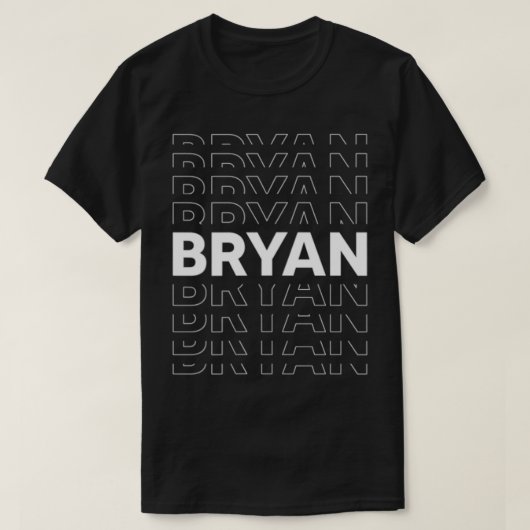 Bryan Funny Persoonlijke Voornaam Bryan T-shirt (Design voorkant)